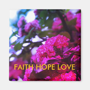 Positive ChristianFaith Hope  5.1 Cm Square Magnet