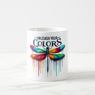 Positive Dragonfly Affirmation Coffee Mug
