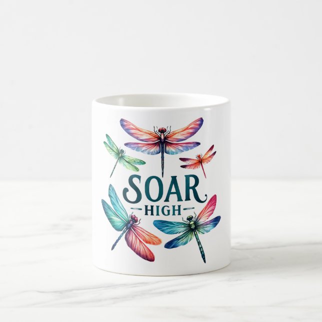Positive Dragonfly Affirmation Coffee Mug (Center)