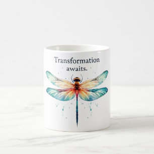 Positive Dragonfly Affirmation Coffee Mug
