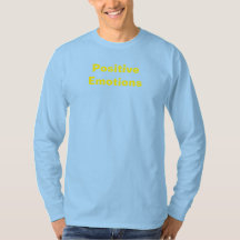 Positive Emotions Long Sleeve Turquoise T-shirt