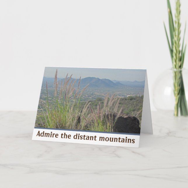 Positive Encouraging Reach Your Goals Sentiment Card (Front)