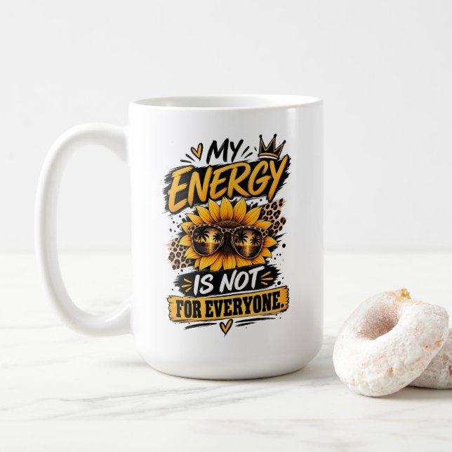 Positive Energy Artwork Coffee Mug (With Donut)