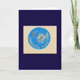 Positive Energy for the New Year Holiday Card