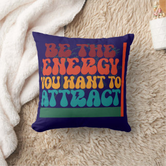 Positive Energy Graphic Design Cushion