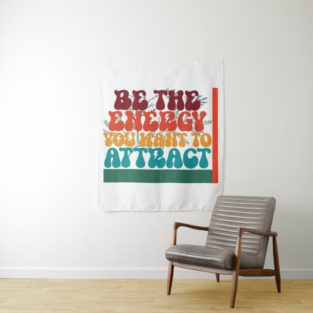 Positive Energy Graphic Design  Tapestry (In Situ)