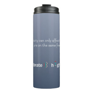 Positive Energy Great Vibes Dark Blue Thermal Tumbler