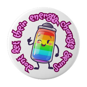 Positive energy pin button