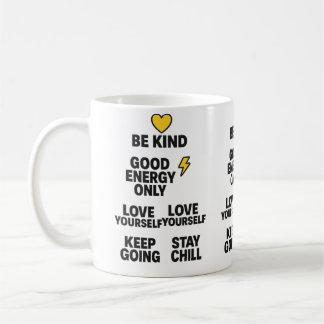 Positive Energy Quotes Black Mug