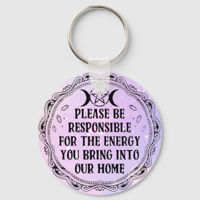 Positive Energy Reminder Keychain (Front)