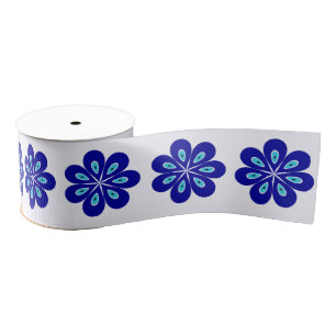 Positive Energy Vibes with a Blue Floral Evil Eye Grosgrain Ribbon