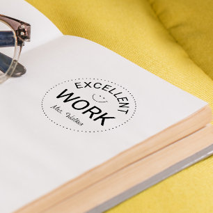 Positive Feedback Excellent Work Teachers Self-inking Stamp