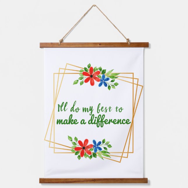 positive good vibes quotes for life acceptance  hanging tapestry (Front)