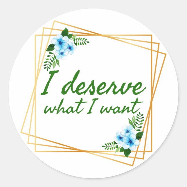 positive good vibes quotes for life classic round sticker (Front)
