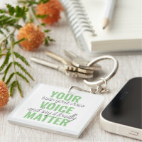 Positive Green Your Voice Matter Motivation Quote