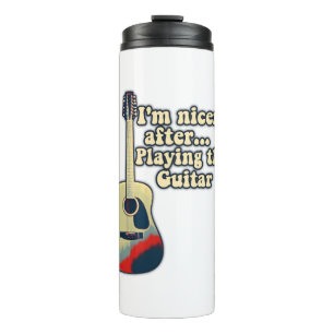 positive guitar sayings for guitar lovers thermal tumbler