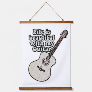 positive guitar sayings for guitar players  hanging tapestry