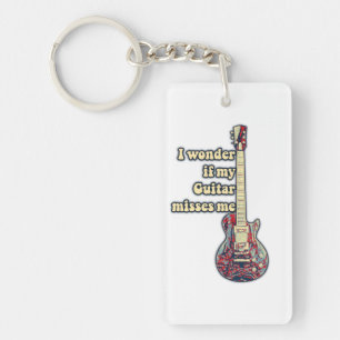 positive guitar sayings for guitarists key ring
