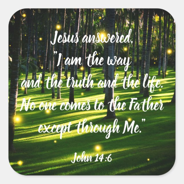 Positive Inspirational Christian Scripture Sticker (Front)