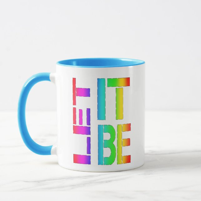 Positive Inspirational message 'Let It Be'  Mug (Left)