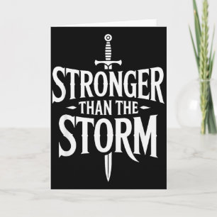 Positive Inspirational Motivation, Stronger Than T Card