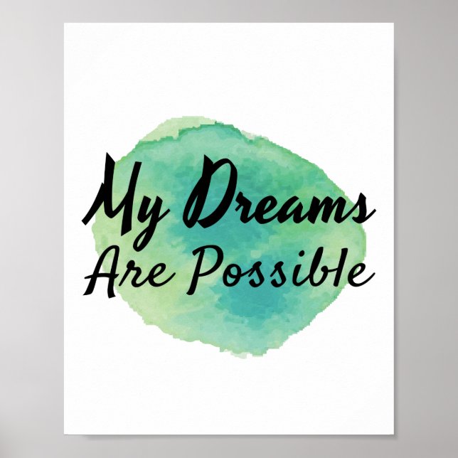 positive inspirational vibes for self acceptance poster (Front)