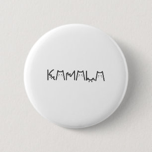 Positive Kamala Lettering For Kamala Harris 2024 6 Cm Round Badge