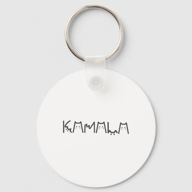 Positive Kamala Lettering For Kamala Harris 2024  Key Ring (Front)