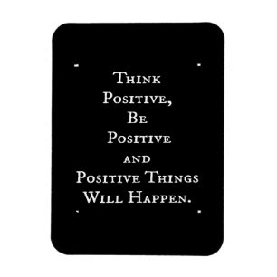 POSITIVE LIFE MOTIVATIONAL QUOTES THINK ACT MOTTO MAGNET