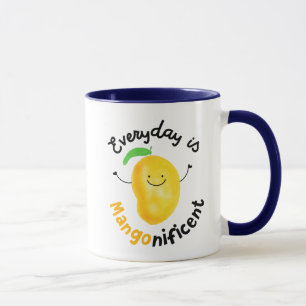 Positive Mango Pun - Everyday is Mangonificent Mug