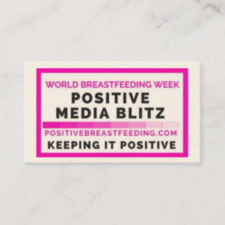 Positive Media Blitz Business Card