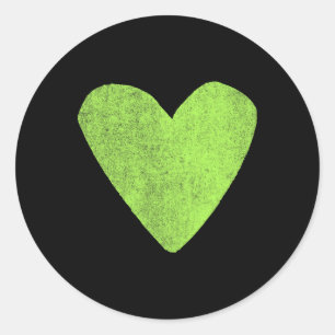 Positive Mental Health Awareness Colourful Heart L Classic Round Sticker