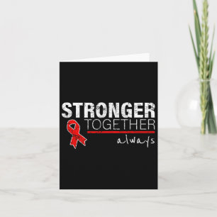 Positive Message For Women Men Heart Disease Aware Card
