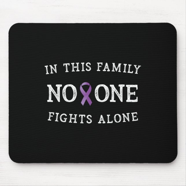 Positive Message Pancreatic Cancer Awareness for W Mouse Pad (Front)