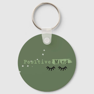 Positive Mind - Green Key Ring