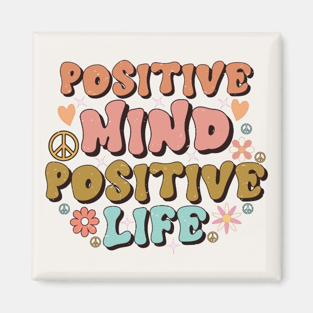 Positive mind magnet (Front)