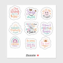 Positive Motivation Custom-Cut Vinyl Sticker