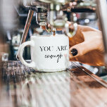 Positive Motivation You Are Enough Quote Espresso Cup<br><div class="desc">Looking for a daily reminder that you are enough? Look no further! Introducing our "You Are Enough" quote products, designed to provide positive motivation and uplift your spirits whenever you need it. With these inspiring products, you can carry the empowering message of self-acceptance and self-love with you wherever you go....</div>