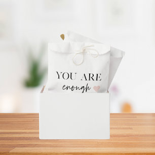 Positive Motivation You Are Enough Quote Favour Bag