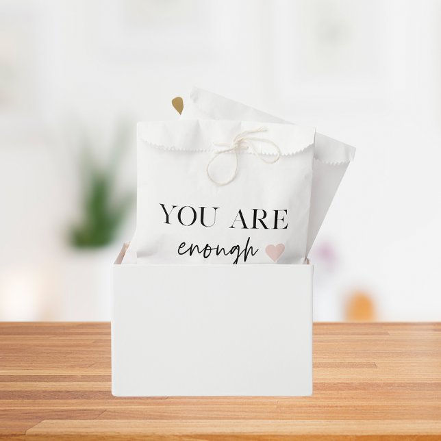 Positive Motivation You Are Enough Quote Favour Bag (Creator Uploaded)