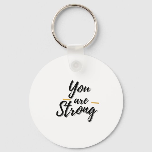 Positive Motivational Design Key Ring (Front)