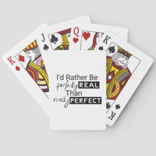 Positive Motivational Quote text Playing Cards