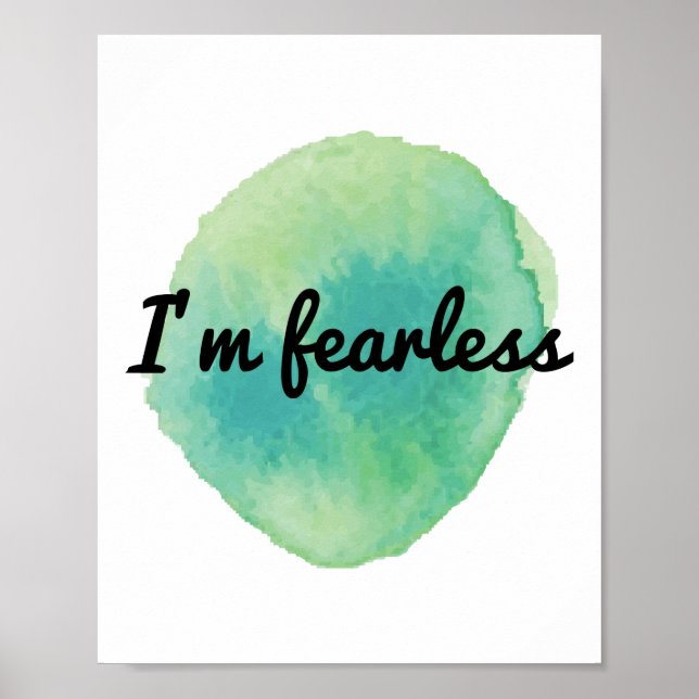 positive motivational vibes for self acceptance poster (Front)