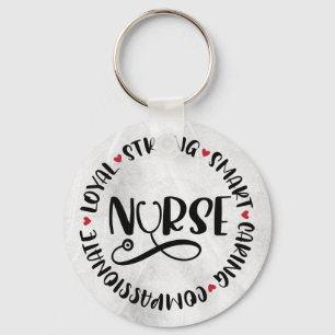 Positive Nurse Affirmations   Key Ring