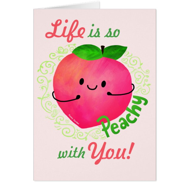 Positive Peach Pun - Peachy (Front)