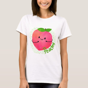 Positive Peach Pun - Peachy T-Shirt