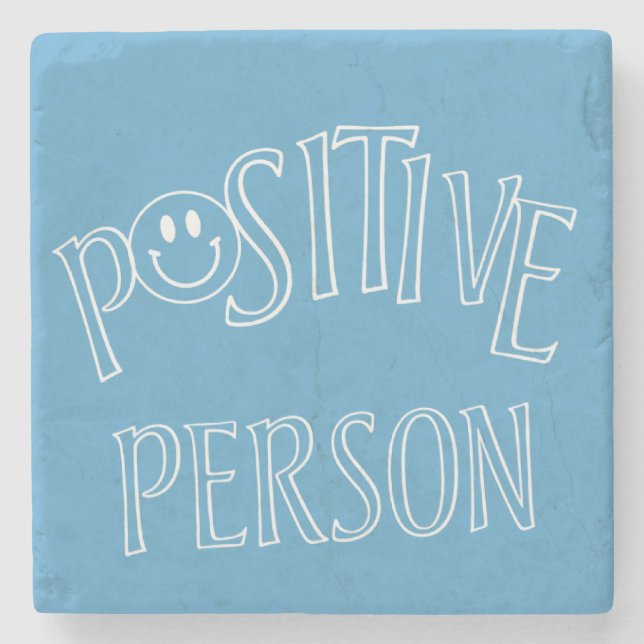 Positive Person Stone Coaster (Front)