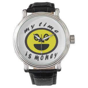positive phrases emoji my time is money watch