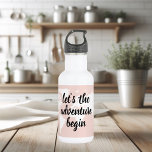 Positive Pink Let's The Adventure Begin World Map  532 Ml Water Bottle<br><div class="desc">Positive Pink Let's The Adventure Begin World Map</div>