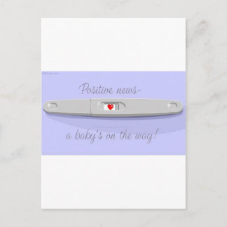 POSITIVE PREG TEST POSTCARD